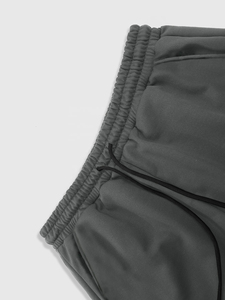 Designer Flared Jogging <b>Trousers</b> for Men Casual Style <b>Drawstring</b> Closure Elastic Waist Heavyweight Fabric Flared men's <b>trousers</b> - Product Image 4