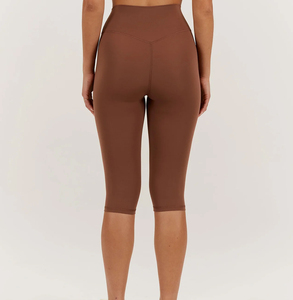 Leggings Capri Scrunch en Tissu Sweat pour Femmes, Vêtements de Sport, Effet Ventre Plat, Vente en Gros, OEM Disponible, Commandes en Gros - Product Image 6