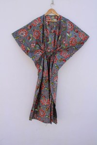 Vestido Kaftán Informal de Verano con Estampado Floral Tropical, sin Mangas, de Algodón, para Mujer, Ropa de Playa, Estilo Asia Pacífico - Product Image 2