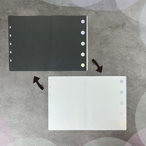 สมุดบันทึกโน้ตไอโรเนท A5 คัลเลอร์โน้ต พร้อมปกพีวีซีสีดำขาว - Product Image 3