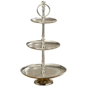 Soporte de Servir de Latón Dorado de Doble Capa de Primera Calidad para Pasteles, Frutas, Dulces y Centro de Mesa Elegante - Product Image 3