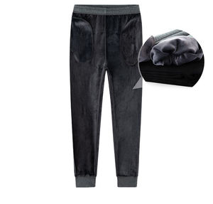 Ensemble de survêtement décontracté OEM pour homme, en molleton épais uni, avec sweat à capuche zippé et pantalon de jogging - Product Image 5