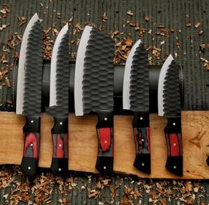 Personalized High Quality 5-Piece Powder Coating Chef <b>Knives</b> with Customized Handle For Multi-Purpose and Eco-Friendly - Product Image 2