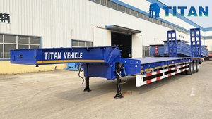 Factory Price High Quality Used Customizable Low Bed Semitrailer with Stable Structure Excavator Transport for Bulk for Sale - Product Image 5