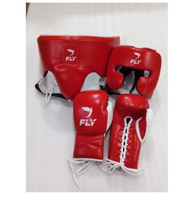 Juego de Guantes de Boxeo Fly Superlace MMA, Personalizables, de Cuero, Antideslizantes, Transpirables, para Entrenamiento y Sparring al Aire Libre, con Protector de Cabeza y Entrepierna, Unisex - Product Image 1