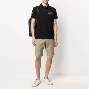 Camisetas Polo para Hombre 100% Algodón, Logotipo Bordado e Impreso Personalizado, Estilo Liso, Tejido de Punto Corto, Tallas Grandes - Product Image 4