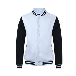 Wholesale Custom Varsity Jacket <b>Men</b> Wool Body and PU Leather Sleeves OEM Letterman Baseball Jacket - Product Image 2