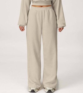 Pantalon droit en toile pour femme, nouvelle collection, couleur unie, automne, écologique, avec fermeture éclair, coupe décontractée, taille mi-basse - Product Image 3