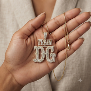 Personalized Big Name Gold Plated 925 Silver Fully Iced Moissanite Diamond Pendant Charms Hip Hop Rapper <b>Chunky</b> Necklace Jewelry - Product Image 4