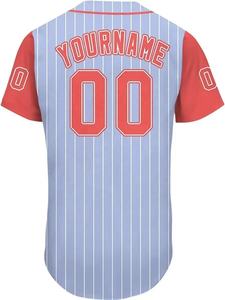 Conception personnalisée séchage rapide personnalisation logo sublimé chemises de baseball pour uniformes de sport grande taille avec logo imprimé - Product Image 6