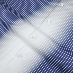 Chemises décontractées à manches longues pour hommes, 100 % coton, à rayures imprimées, à simple boutonnage, tendance et en promotion - Product Image 6