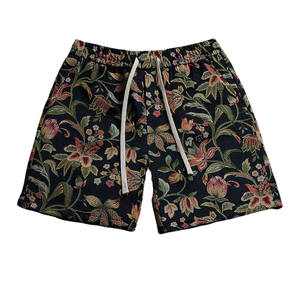 Shorts imprimés pour hommes, motif vitrail, taille élastique avec cordon de serrage, pour la plage, l'été, les vacances, colorés, légers, haut de gamme pour la natation et la plage - Product Image 1