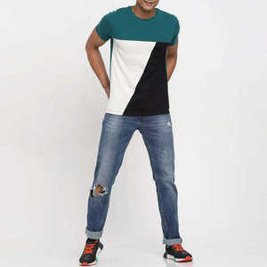T-shirt pour homme de couleur unie, dernière mode, pour adultes, design OEM personnalisé, séchage rapide, t-shirt uni pour homme - Product Image 3