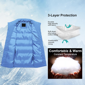 Custom Men Puffer Vest Outer Street Wear Sports Style Winter Clothes Quilted Waistcoat <b>Padded</b> Puffer Vests Men's Women's Gilet - Product Image 2