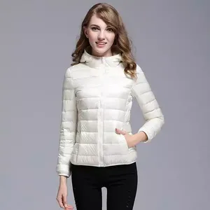 Parka imperméable à capuche pour femme, couleur unie, manches longues, fermeture éclair, style blazer de bureau, pour l'hiver, modèle très demandé, pour femmes - Product Image 2