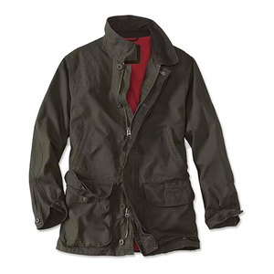 Abrigo Clásico para Hombre con Bolsillos, Cierre de Cremallera y Botones, Solapa Protectora, Chaqueta Casual para Exteriores, Resistente y Versátil - Product Image 1