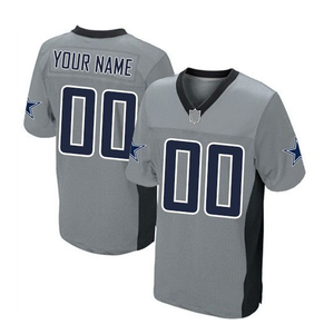 Camiseta de fútbol americano azul claro personalizada para hombre, cuello en V, manga corta, que absorbe la humedad, uniforme de equipo personalizado, OEM ODM, malla transpirable - Product Image 4