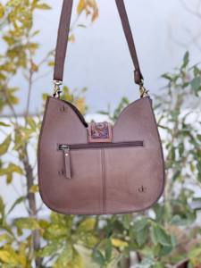 Bolso de mano único, hecho a mano, de cuero repujado, estilo gitano bohemio, de piel de vaca, recién llegado, hecho a mano, estilo occidental, elegante, multiusos. - Product Image 3