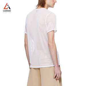 เสื้อยืดตาข่ายระบายอากาศสำหรับผู้ชายน้ำหนักเบาแห้งเร็วกีฬายิมออกกำลังกายฤดูร้อนสวมใส่สบายๆ - Product Image 5