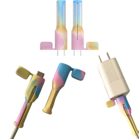 Protecteur de câble magnétique en silicone couleur marbre, étanche, souple et flexible pour la protection des extrémités des câbles de charge