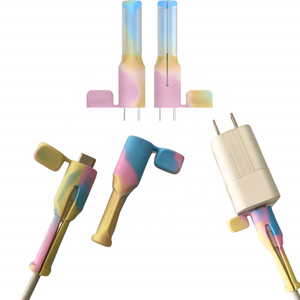 Protecteur de câble en silicone couleur marbre, protection d'extrémité de câble de charge, souple et flexible - Product Image 4