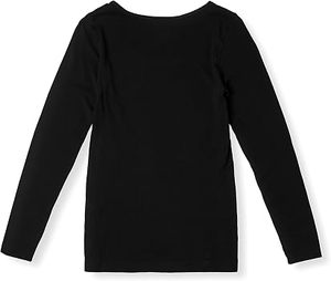 Haut classique pour femme à manches longues et col rond, uni, d'été, écologique, de qualité supérieure - Product Image 1