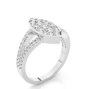 Anillo de Diamantes de Plata de Ley 925 de Diseño de Primera Calidad para Regalo de Lujo y Colección de Joyería Fina Disponible al Mejor Precio - Product Image 2