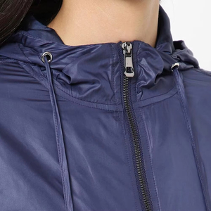 Chaqueta Deportiva Ligera para Mujer, con Capucha, Color Personalizado, Cierre de Cremallera, Resistente al Viento, Transpirable, Acolchada, de Nailon, para Invierno - Product Image 5