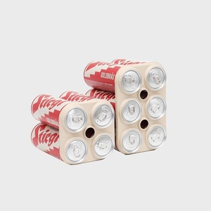 Bandeja para 4 Bebidas de Fibra Reciclada Premium, Duradera, Ecológica, para Llevar, para Uso en Entrega de Alimentos, Personalizable - Product Image 1