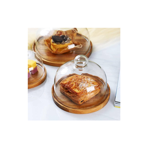 Nouveau produit : Couvercle de gâteau rond en verre, présentoir à gâteau avec couvercle en verre pour la décoration de la maison - Product Image 5
