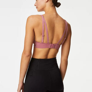 Soutien-gorge de sport pour le yoga et la course à pied, vêtements de fitness fabriqués en usine, 100% polyester et élasthanne, vêtements de sport pour femmes - Product Image 1