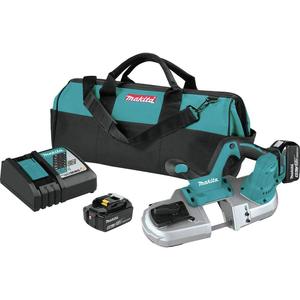 Scie à ruban portative sans fil 18V 5.0Ah Lithium-Ion sans balais pour la découpe des métaux - Product Image 1