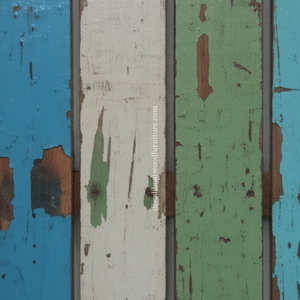 Cabecero de Cama de Madera de Barco Reciclada, Color Original, Diseño Rústico de Tablones Verticales, Diseño Sostenible y Ecológico, Montaje en Pared para Dormitorio - Product Image 5