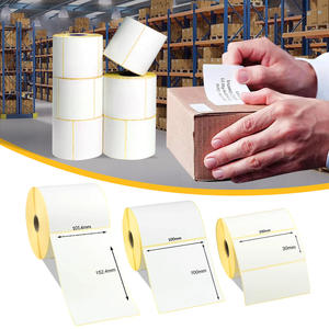 Etiquetas Adhesivas Continuas 2X10, 3*6 Pulgadas, Coloridas, 3X2, 8X2, Impermeables, Rollo de Etiquetas Térmicas 4X2, 3X3 - Product Image 4