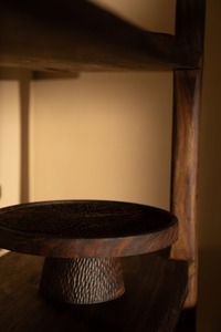 Acacia wood walnut Finish <b>Cake</b> <b>stand</b> - Product Image 2