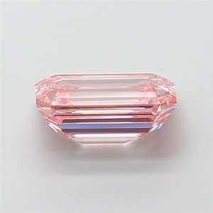 Diamant rose de 2 carats, taille émeraude, rare, de couleur fantaisie, taille étagée, diamant non monté pour une œuvre maîtresse de joaillerie de luxe sur mesure - Product Image 6