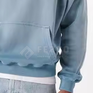 เสื้อฮู้ดดี้ผ้าฟลีซโพลีเอสเตอร์/คอตตอนแบบหนาพิเศษสำหรับฤดูหนาว ระบายอากาศได้ดี ทรงโอเวอร์ไซส์ สำหรับผู้ชาย - Product Image 5