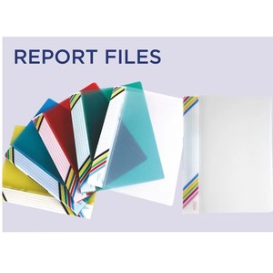 Crystal Containers <b>A4</b> Report <b>File</b> with Pocket and Without Pocket Polypropylene PP 0.25-0.30mm Thick - Product Image 1