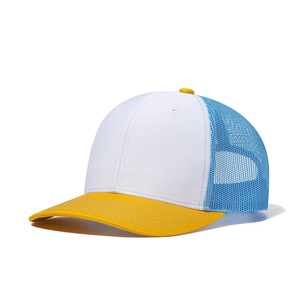 Casquette de camionneur en jean personnalisée style délavé avec patch brodé, non structurée, en maille de mousse, effet usé - Product Image 2