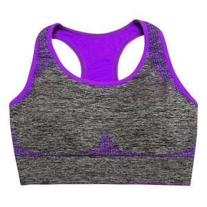 Soutien-gorge de sport sans bretelles rembourré et respirant pour femme, avec logo frontal, idéal pour la gym, le fitness et l'entraînement - Product Image 3