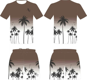 High Quality Breathable Summer T-Shirt and Shorts <b>Set</b> Polyester/Cotton Heat-Transfer Printed Custom Color & Logo Unisex - Product Image 6