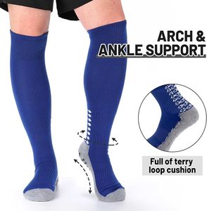 Anti Slip <b>Grip</b> Soccer <b>Socks</b> Breathable Crew Athletic <b>Socks</b> Custom Logo Sports <b>Socks</b> for Men Teens - Product Image 5