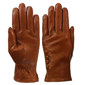 Gants de toilette en cuir de mouton de luxe, doux et confortables, chauds pour l'hiver, pour le cyclisme, le ski, compatibles écran tactile, écologiques, style classique et formel - Product Image 4