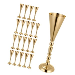 20 Pezzi Grandi Vasi per Fiori da Matrimonio, Alti 16,9 Pollici, Centrotavola a Tromba per Banchetti, Elettroplaccati, Facile Installazione - Product Image 1