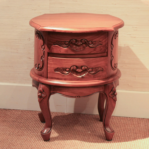 Mesita de Noche Moderna-Clásica Europea China con 2 Cajones, Madera de Teca Sostenible, Cómoda, Duradera, Elegante y Atemporal para Dormitorio - Product Image 3