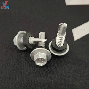 Vis de toiture revêtues de Dacromet, anti-corrosion, pour fixation de panneaux de toiture métalliques - Product Image 4