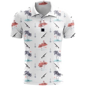 เสื้อเชิ้ตสปอร์ตผู้ชายแบบครอป ผ้าถักเนื้อแน่น พิมพ์โลโก้ตามสั่ง รุ่น YC-22008 - Product Image 5