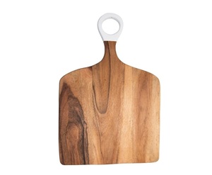 Tabla de cortar de madera de diseño creativo, rectangular, con asa, envasada individualmente, bloque de corte de madera para cocina al mejor precio - Product Image 5