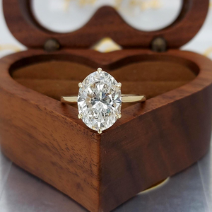 Yellow Gold 1.10 Carat Lab Grown Diamond Clarity Marquise Cut Engagement <b>Ring</b> <b>Band</b> IGI Certified 9K/14K/18K Luxury Classic Style - Product Image 5