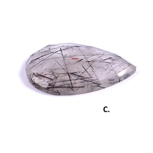 Cuarzo Turmalinado Facetado en Forma de Pera, Gema Suelta, Precio de Fábrica, Gema de Alta Calidad para Joyería - Product Image 4